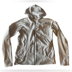 Danskin white Hooded Zip-Up Jacket